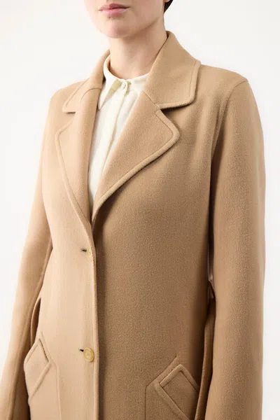 Gabriela Hearst William Coat In Double-face Recycled Cashmere In Camel