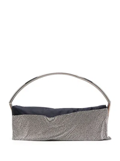 Shop Benedetta Bruzziches 'destino' Handbag With Crystals In Silver