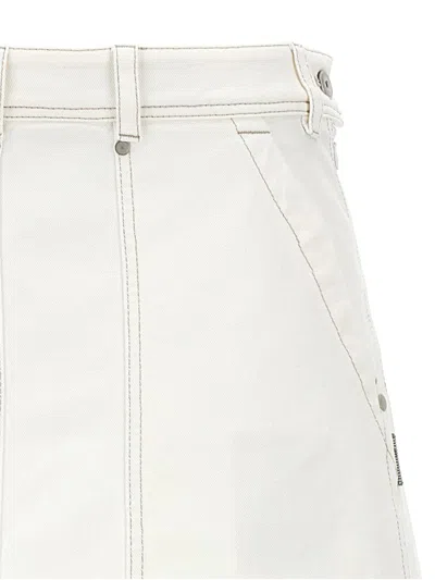 Shop Brunello Cucinelli 'monile' Skirt In White