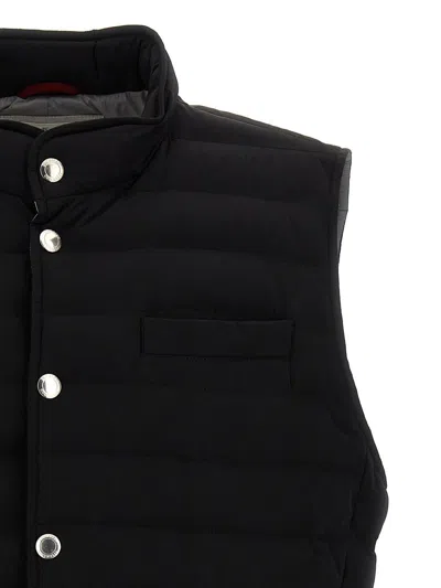 Shop Brunello Cucinelli Nylon Vest In Black