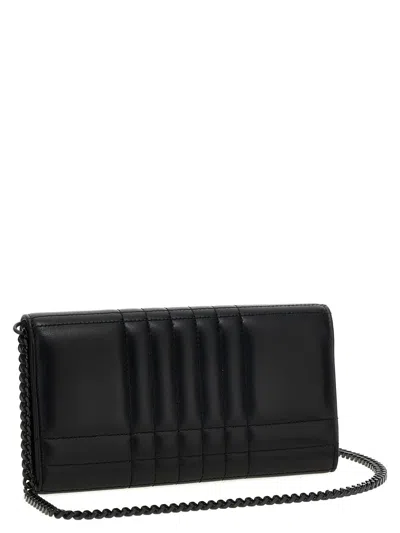 Shop Burberry 'lola' Wallet On Chain In Black