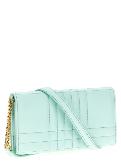 Shop Burberry 'lola' Wallet On Chain In Blue
