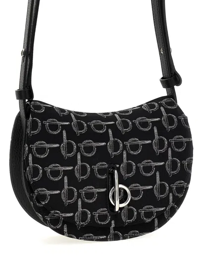 Shop Burberry 'rocking Horse' Shoulder Bag In Black