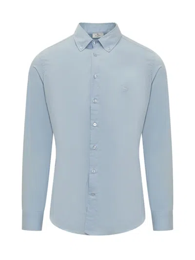 Shop Etro Fuji Shirt In Blue