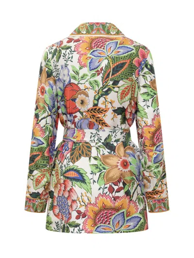 Shop Etro Jacket With Print In Multicolor