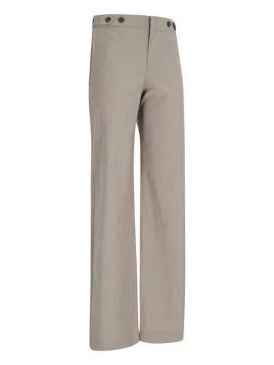 Shop Eudon Choi Trousers In Beige