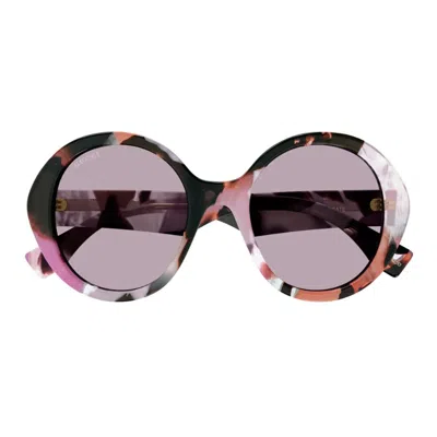 Gucci Gg1628s Round-frame Sunglasses In Pink
