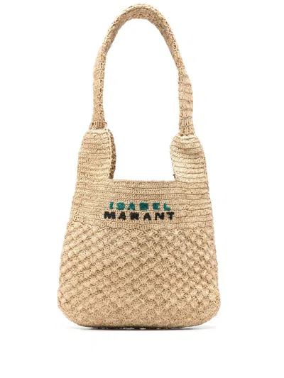 Shop Isabel Marant Praia Small Bags In Nude & Neutrals