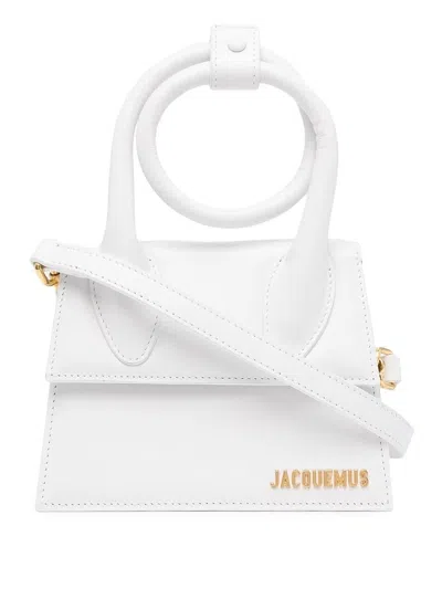 Shop Jacquemus Le Chiquito Noeud Tote Bag In White