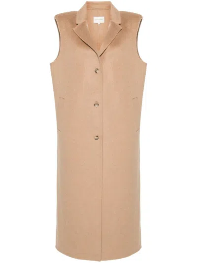 Shop Loulou Studio Sleeveless Coat Clothing In Brown