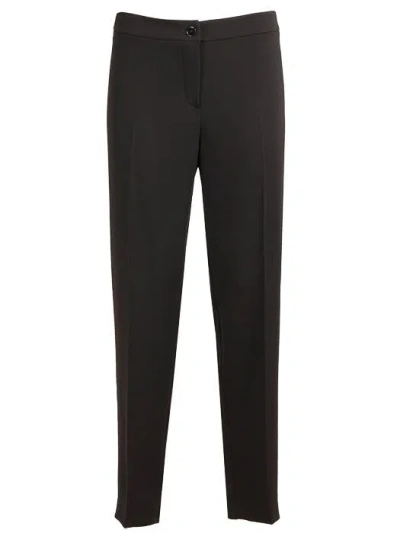 Shop Marina Rinaldi Regina Trousers With Elastic At The Back In Black