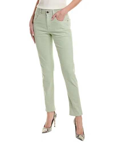 Shop Brunello Cucinelli The Mid-rise Straight Leg Jean In Green