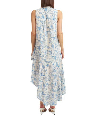 Shop En Saison Women's Davina Maxi Shirt Dress In Blue