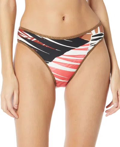 Shop Vince Camuto Women's Printed Reversible Bikini Bottoms In Multi