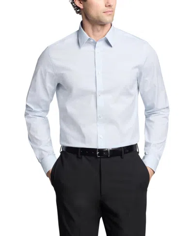 Shop Calvin Klein Steel Men's Slim Fit Dress Shirt In Light Blue