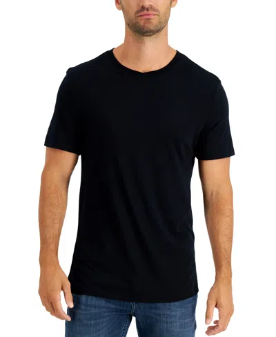 Shop Club Room Men's Pajama T-shirt, Created For Macy's In Black