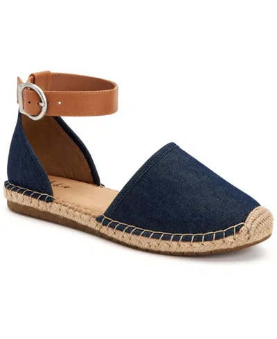 Shop Style & Co Women's Paminaa Flat Sandals, Created For Macys In Shine Canvas