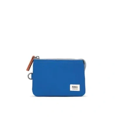 Shop Roka Carnaby Small Sustainable Wallet In Blue