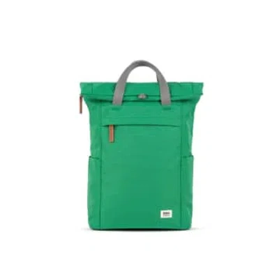 Shop Roka Finchley A Medium Recycled Canvas Backpack In Green