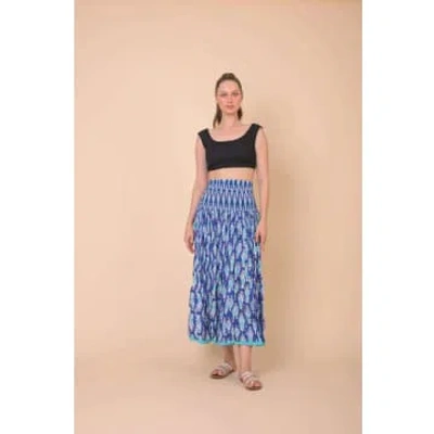 Shop Handprint Dream Apparel Arista Skirt Farsi Blue