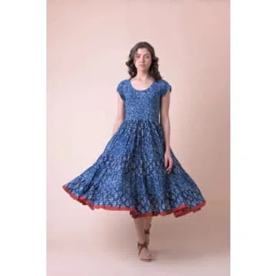 Shop Handprint Dream Apparel Pranella Dress Trace Blue