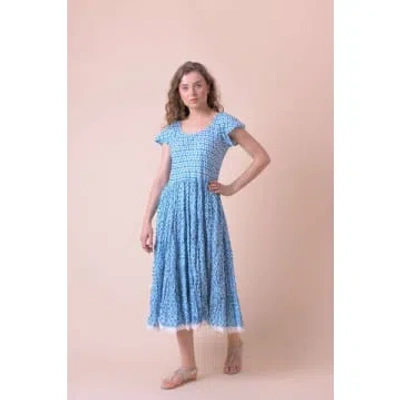 Shop Handprint Dream Apparel Pranella Dress Habibi Blue