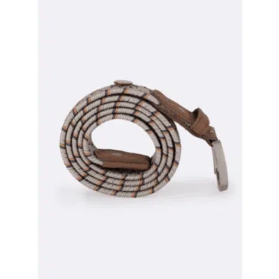 Shop Faguo Belt Synthetic Woven In Sand From In Neutrals