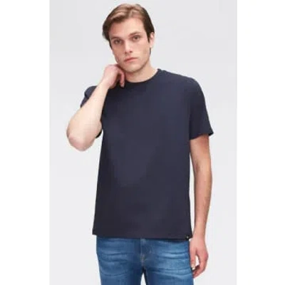 Shop 7 For All Mankind - Navy Blue Luxe Performance T-shirt Jsim2370na