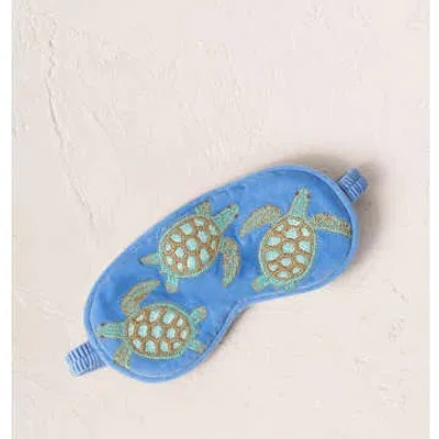 Shop Elizabeth Scarlett Turtle Conservation Eye Mask In Blue
