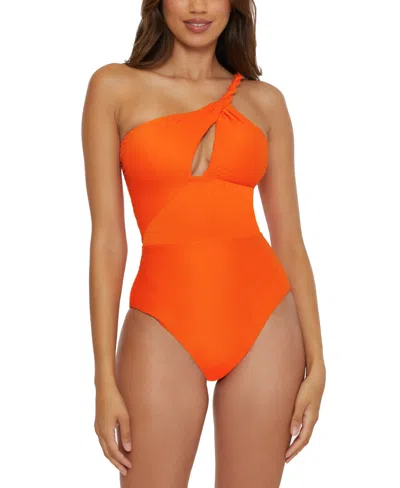 Shop Becca Women's Catalonia One-piece Swimsuit In Carrot
