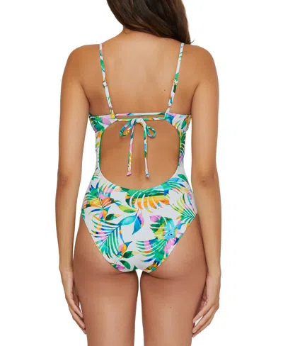 Shop Becca Women's Isla Verde Tropical-print One-piece Swimsuit In Multi