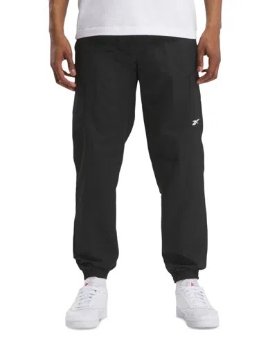 Shop Reebok Men's Regular-fit Uniform Cargo Pants In Black