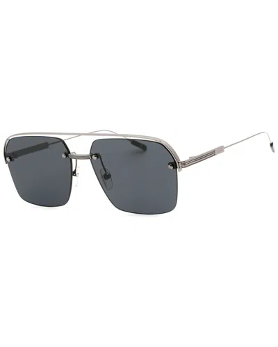 Shop Ermenegildo Zegna Men's Ez0213 59mm Sunglasses In Grey