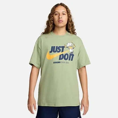 Shop Nike Men's Sportswear Max90 T-shirt In Oil Green