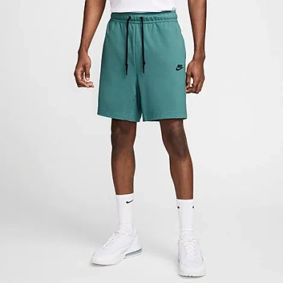 Shop Nike Men's Sportswear Tech Lightweight Knit Shorts In Bicoastal/black
