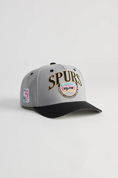 Shop Mitchell & Ness Crown Jewels Pro San Antonio Spurs Snapback Hat In Grey, Men's At Urban Outfitters