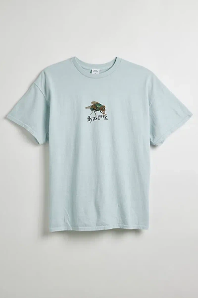 Shop Urban Outfitters Fly As Tee In Pale Blue, Men's At