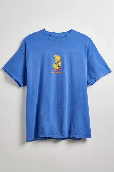 Shop Urban Outfitters Ducking Around Tee In Blue, Men's At