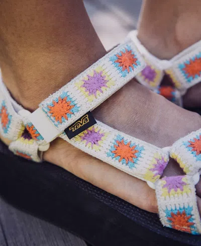 Shop Teva Flatform Universal Crocheted Sandals In Explore