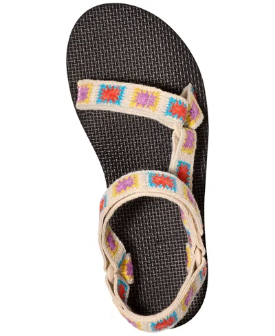 Shop Teva Flatform Universal Crocheted Sandals In Explore