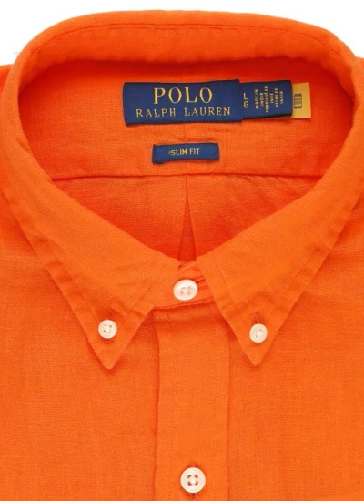 Shop Polo Ralph Lauren Pony Shirt In Orange