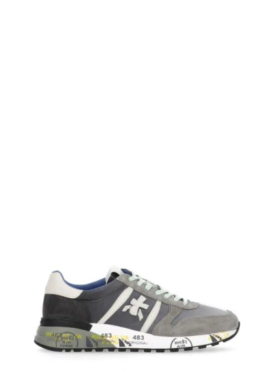 Shop Premiata Lander 4586 Sneakers In Grey