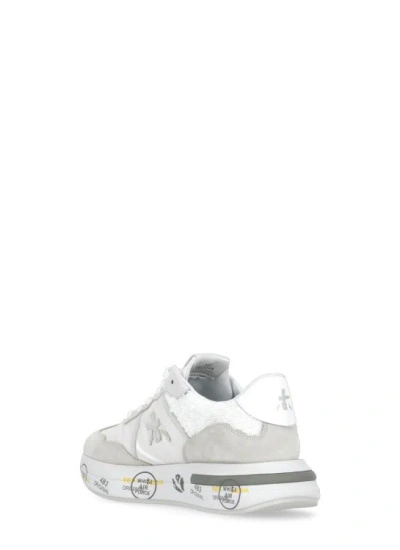 Shop Premiata Cassie 6343 Sneakers In White