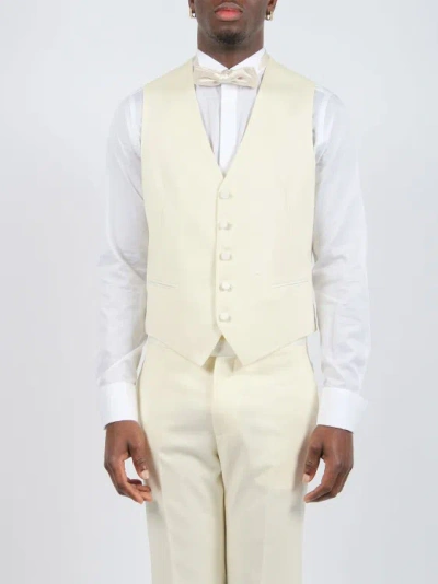 Shop Tagliatore 3 Pieces Single Breasted Tailored Suit In White