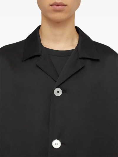 Shop Jil Sander Black Button-down Jacket