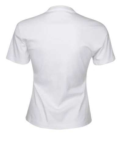 Shop Lanvin Fitted Top In White Cotton