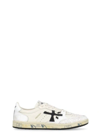 Shop Premiata Bskt Clay 6775 Sneakers In White