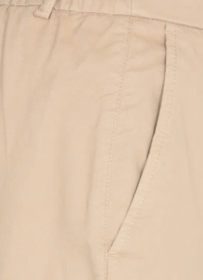 Shop Peserico Beige Cotton Pants In Neutrals