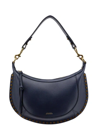 Shop Isabel Marant Leather Shoulder Bag With Metal Details In Black