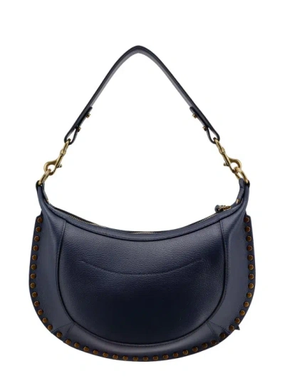 Shop Isabel Marant Leather Shoulder Bag With Metal Details In Black